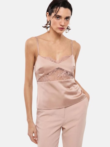 IMPERIAL - Top en rosa: frente