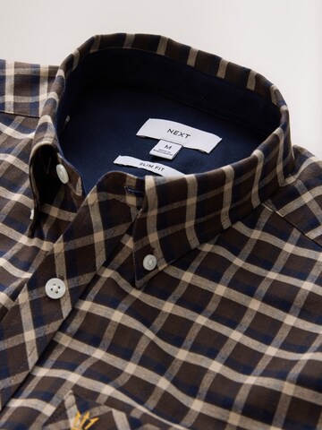 Next Regular fit Overhemd in Bruin