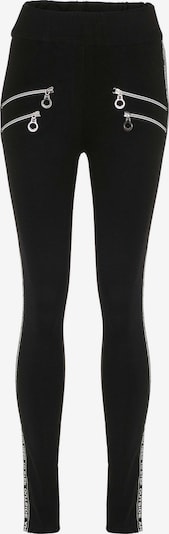 CIPO & BAXX Leggings mit seitlichem Reißverschluss in schwarz, Produktansicht