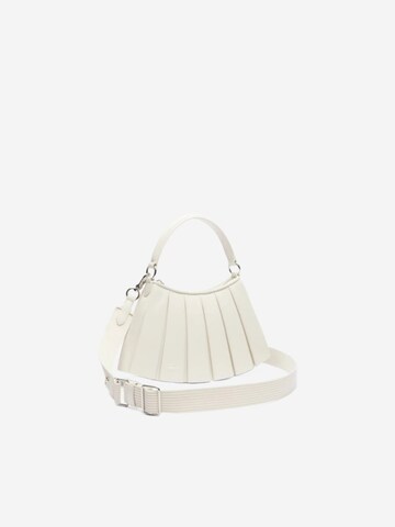 LACOSTE - Bolso de mano 'Lacoste Petit sac Lenglen Défilé en cuir - Cristalline' en blanco