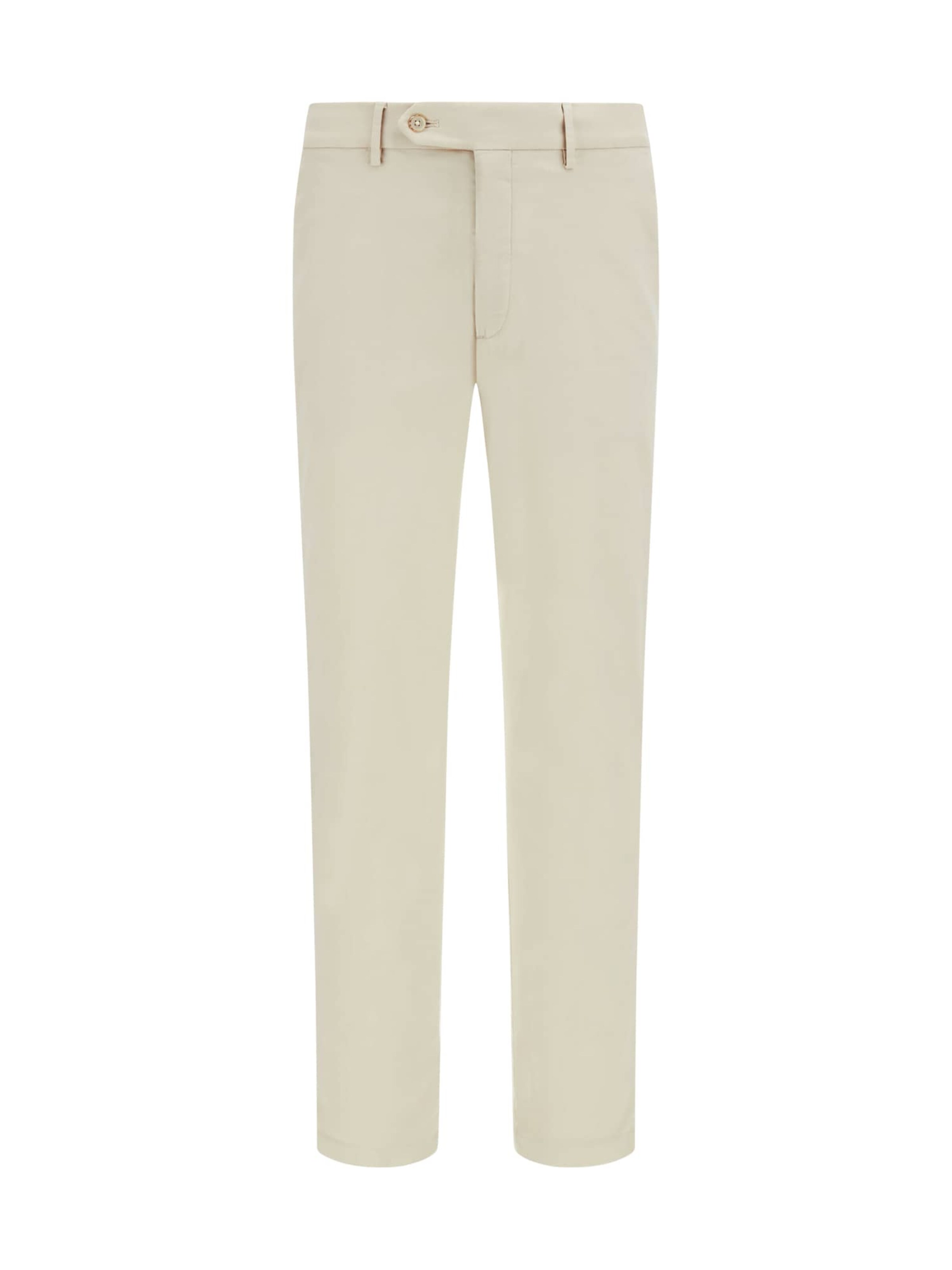 Coupe slim Pantalon chino Boggi Milano en beige : devant