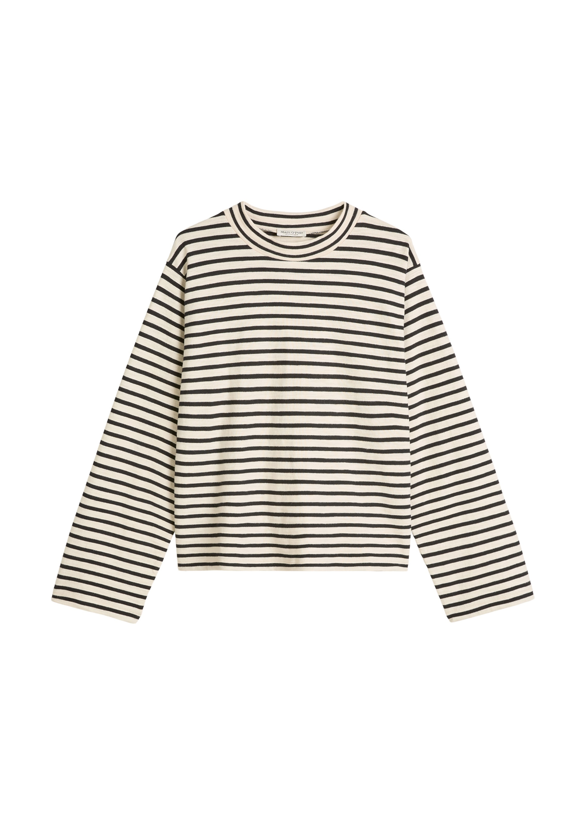 Marc O'Polo Shirt in schwarz / wollweiß, Produktansicht