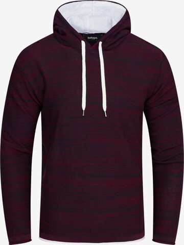 behype Sweatshirt 'NATHANAEL' in Rot: predná strana