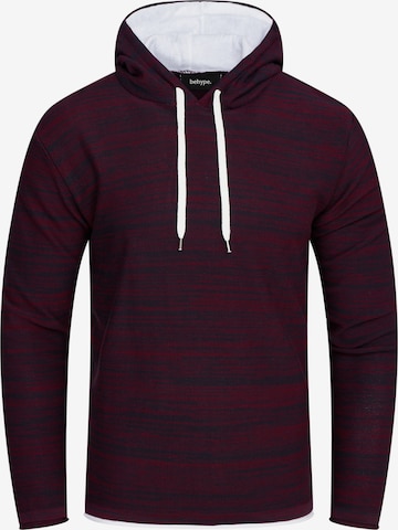 behype Sweatshirt 'NATHANAEL' in Rot: predná strana