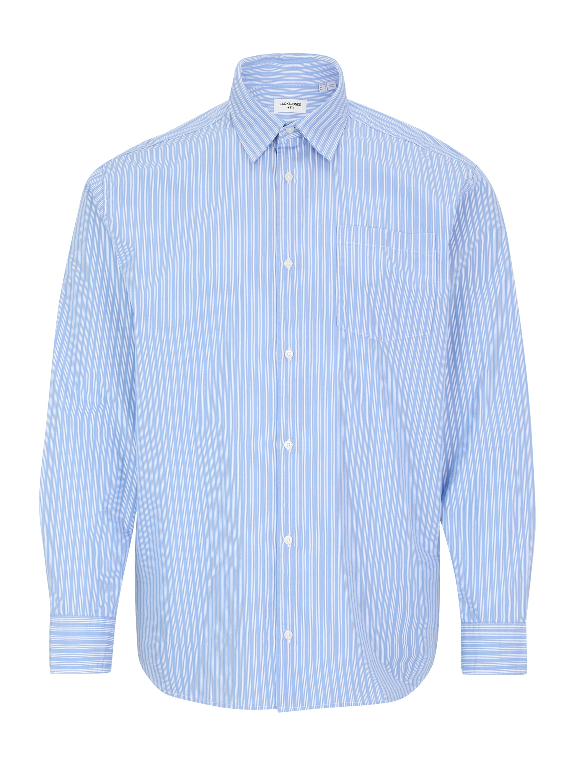 Jack & Jones Plus Rovný strih Košeľa 'JJECODY' - Modrá: predná strana