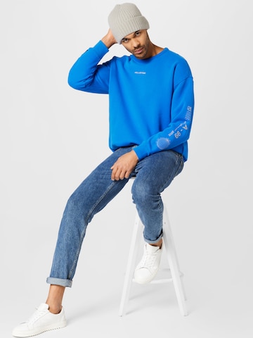 HOLLISTER Sweatshirt 'BUNGEE CREW' in Blau