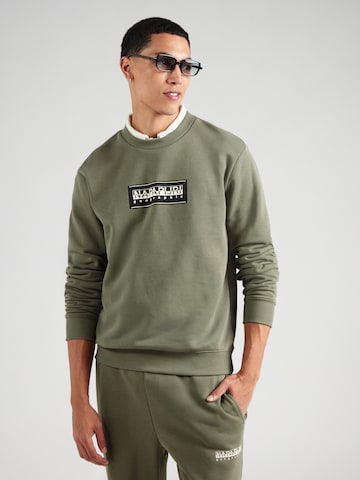 NAPAPIJRI Sweatshirt 'B-BOX' in Green: front