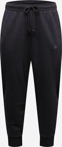 Tapered Pantaloni sport 'All Szn Fleece ' de la ADIDAS SPORTSWEAR pe negru: față