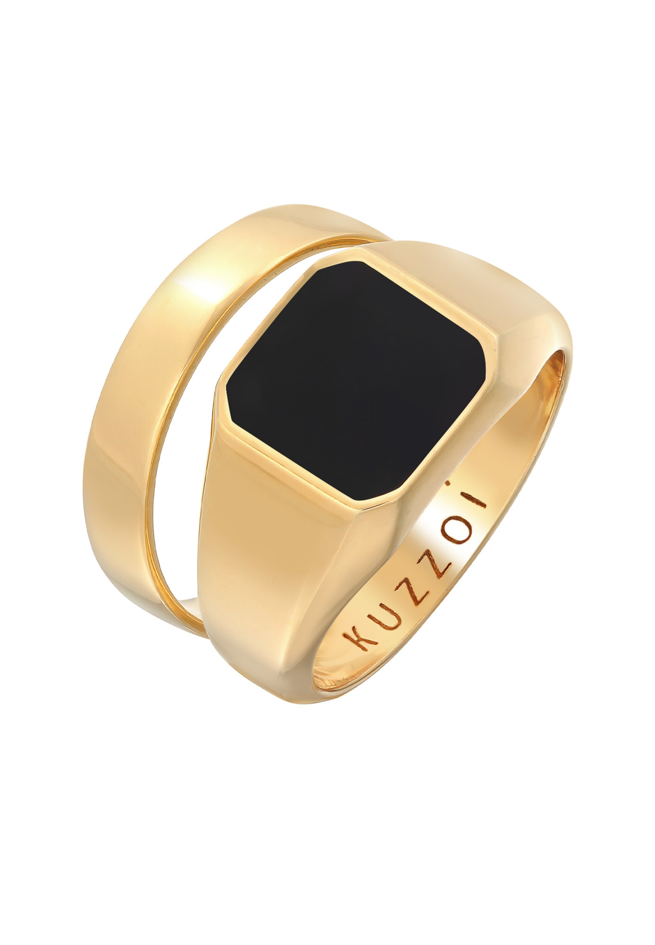 KUZZOI Ring in Gold: Vorderseite