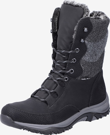 Rieker Snow Boots in Black: front