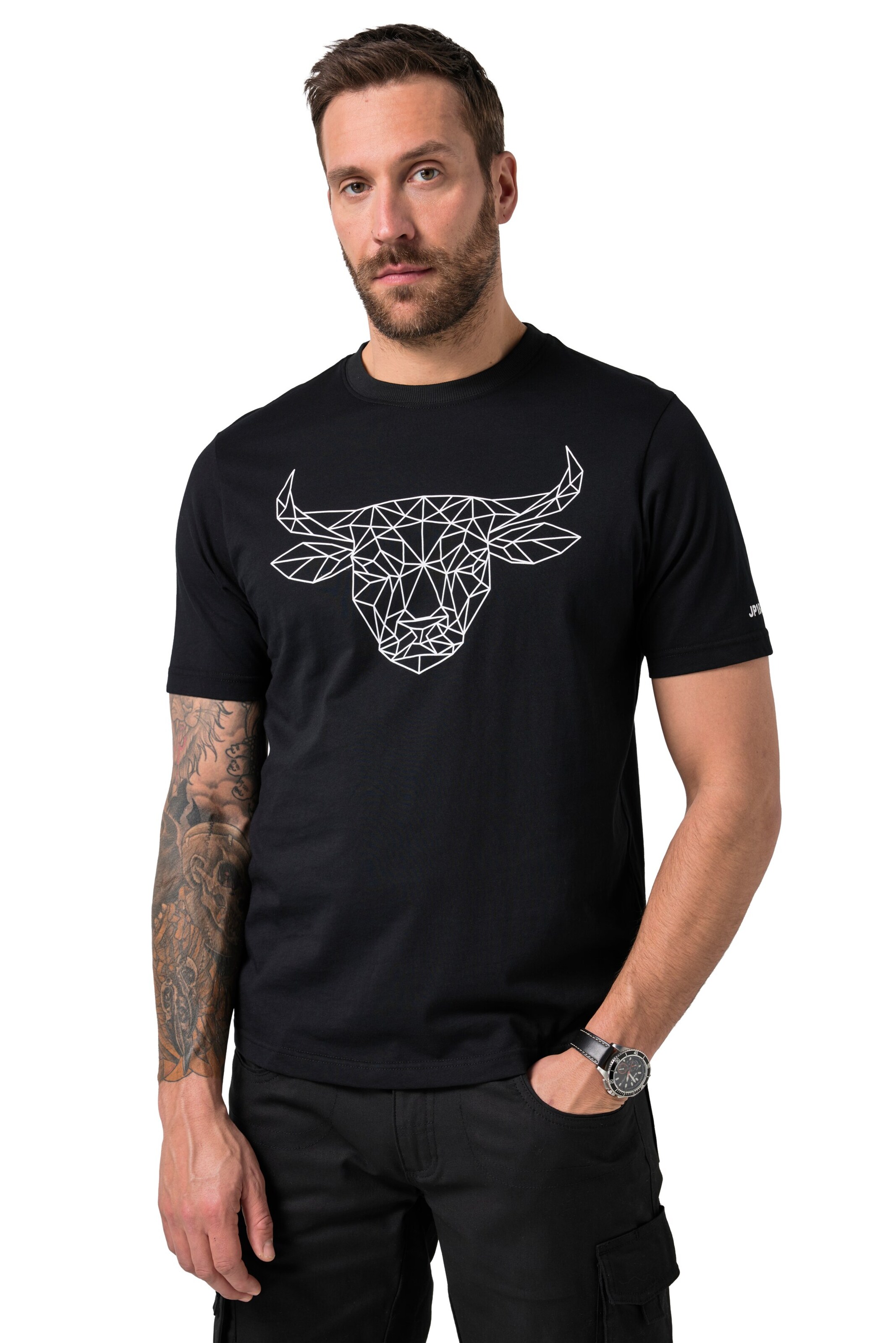 JP1880 Shirt in Black: front