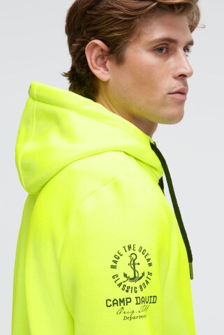 CAMP DAVID Zip-Up Hoodie in Green