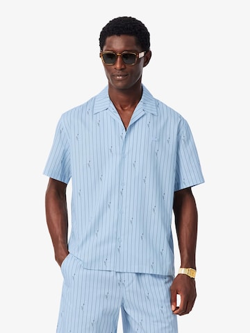 LACOSTE - Regular Fit Camisa em azul: frente