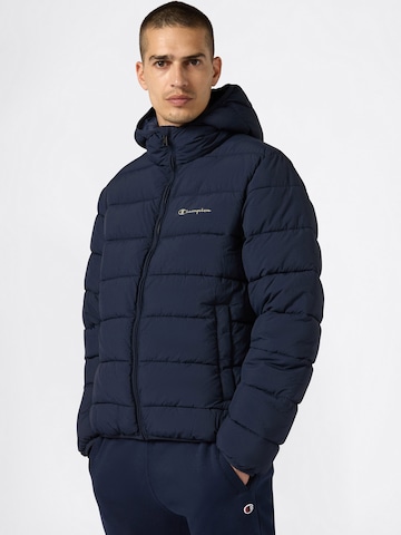 Champion Authentic Athletic Apparel Winter jacket in Blue: front