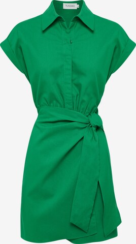 Tussah Dolga srajca 'AVRIL' | zelena barva: sprednja stran