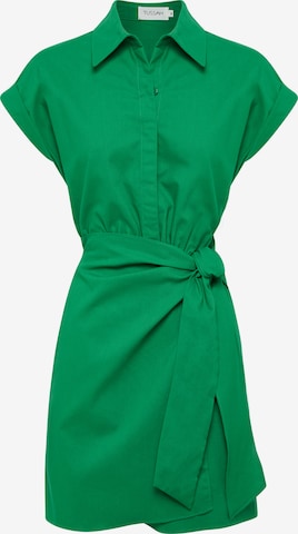 Tussah Blusekjole 'AVRIL' i grønn: forside
