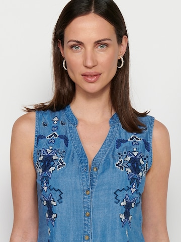 KOROSHI Bluse in Blau