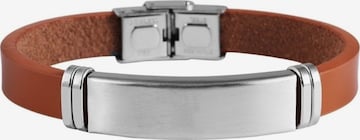 Akzent Bracelet 'Lino, silberfarbig, langlebig' in Brown: front