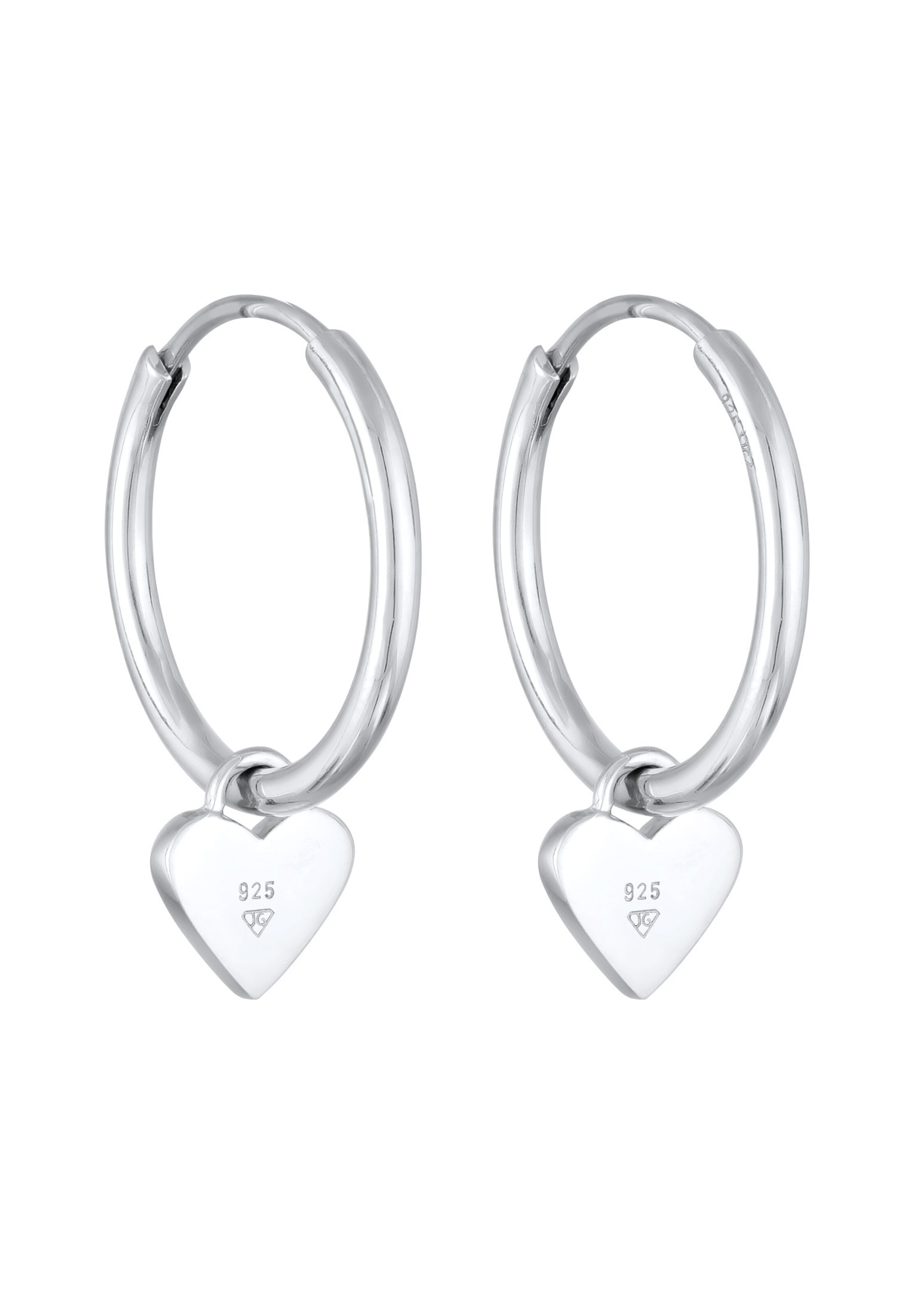 ELLI Earrings 'Herz' in Silver