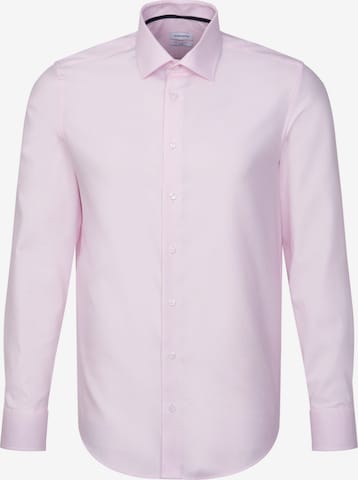 SEIDENSTICKER Slim fit Business Shirt in Pink: front