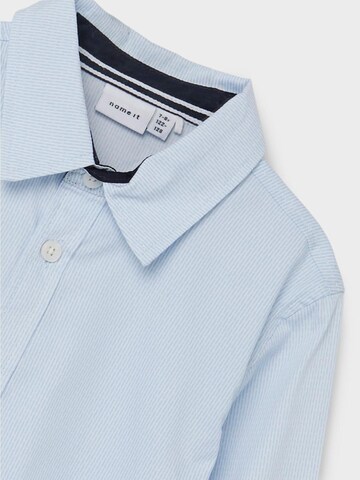 NAME IT Regular fit Button Up Shirt 'Nisa' in Blue