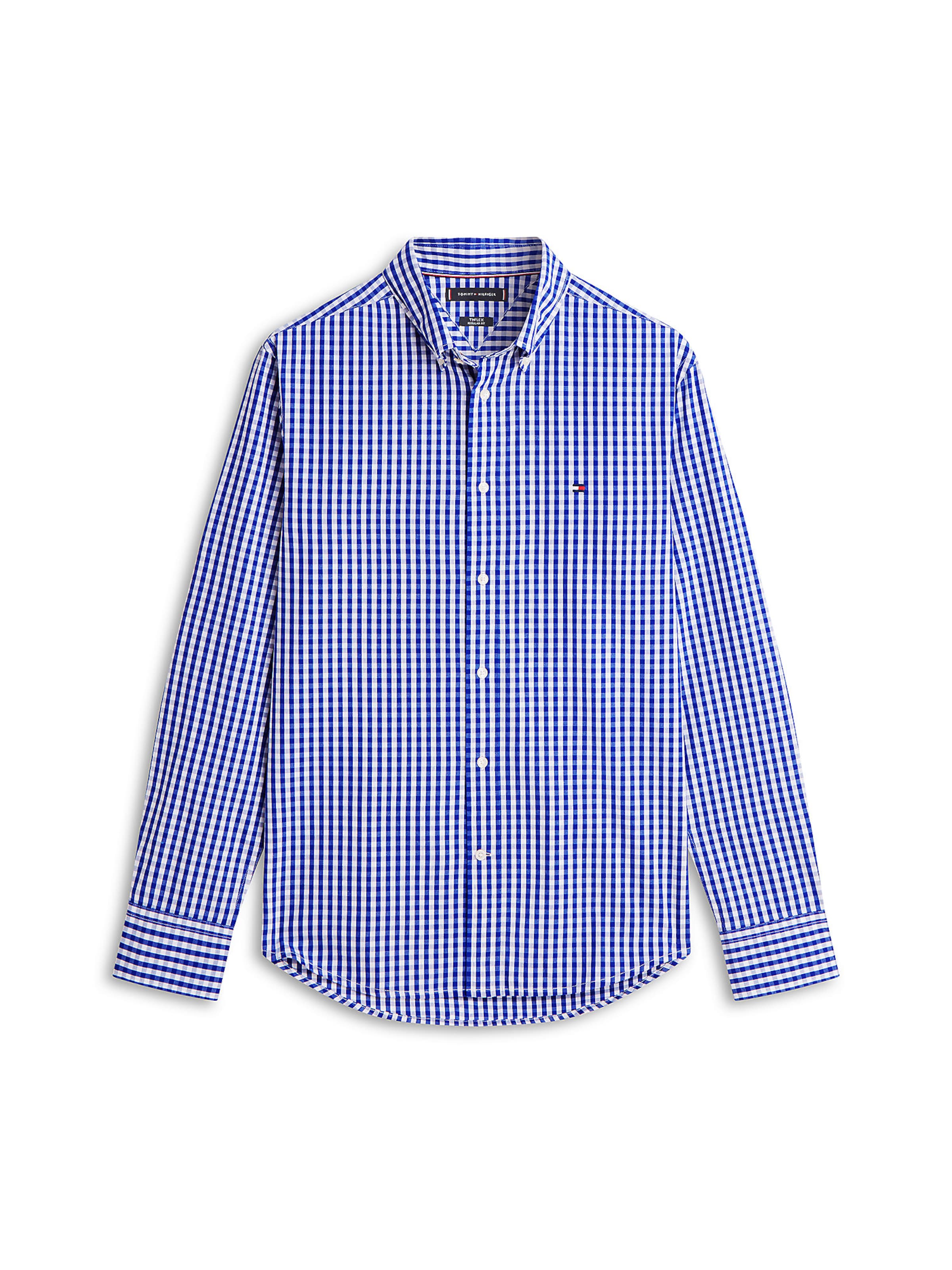 TOMMY HILFIGER Regular fit Button Up Shirt in Blue: front