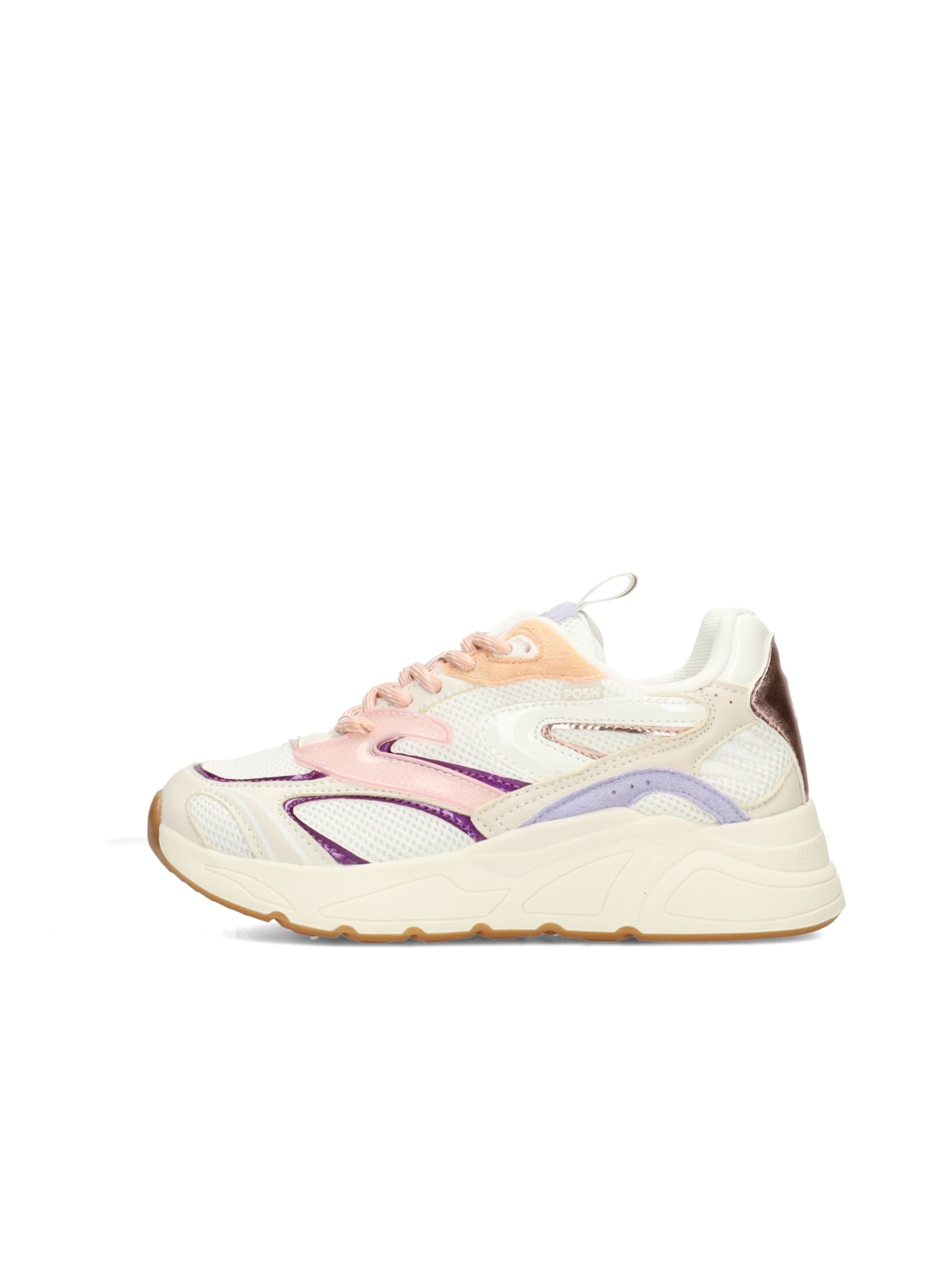 Baskets POSH by Poelman en blanc : devant
