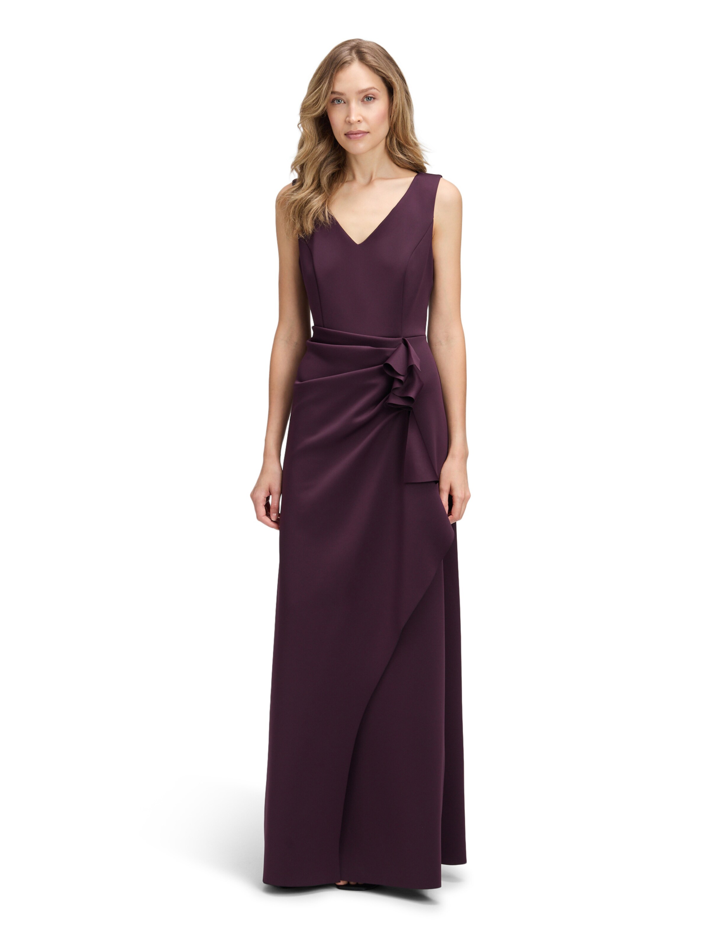 Robe de soirée Vera Mont en violet : devant