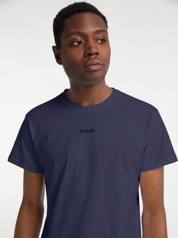 SOMWR T-Shirt 'ORGANIC MATTER' (GOTS) in Blau
