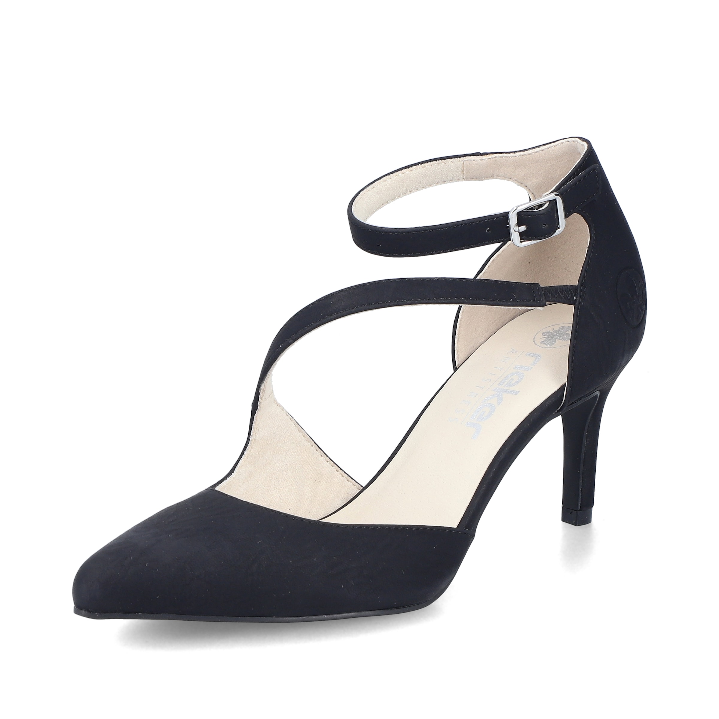 Escarpins Rieker en noir : devant