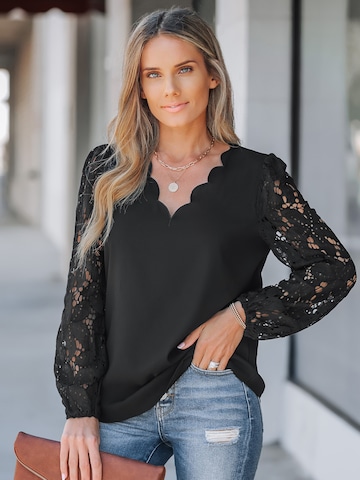 Cupshe Bluse 'CAA04B3H007AA'‌‌ in Schwarz: Vorderseite