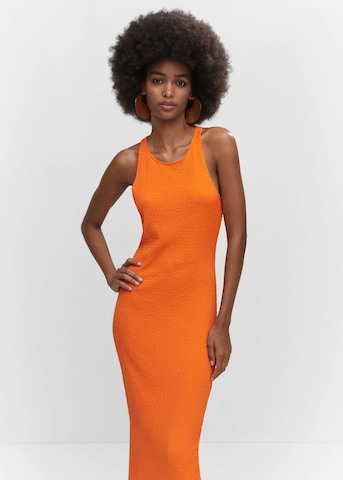 MANGO Obleka 'Lia' | oranžna barva