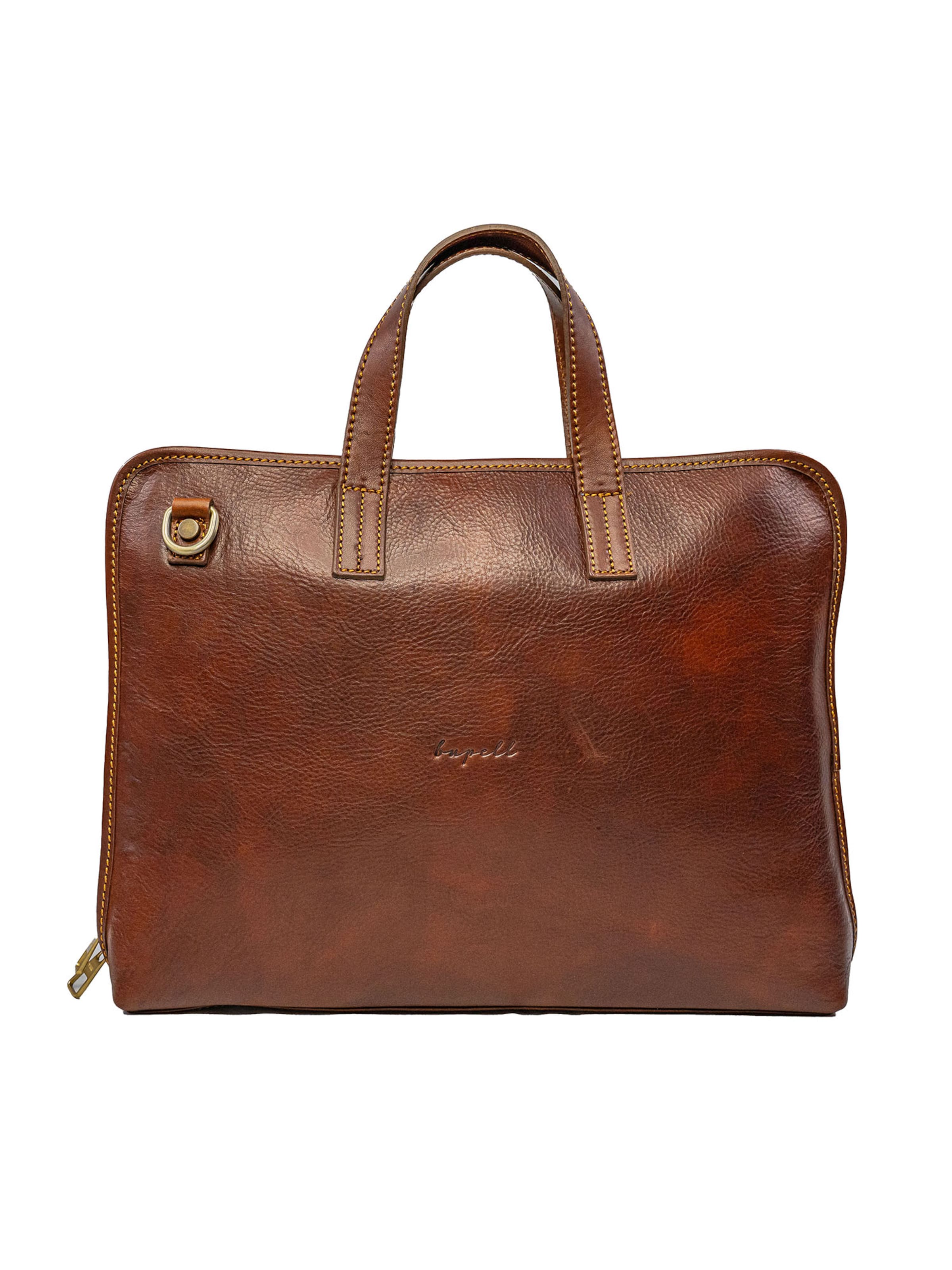 bupell Laptoptasche 'Pietro'‌‌‌‌‌‌‌‌‌ in Braun: Vorderseite