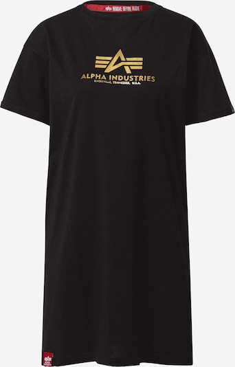 ALPHA INDUSTRIES Тениска в злато / черно, Преглед на продукта