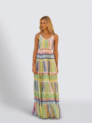 Miss June - Vestido 'Robe Longue Patricia' en Mezcla de colores