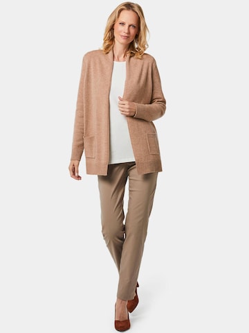 Goldner Gebreid vest in Beige