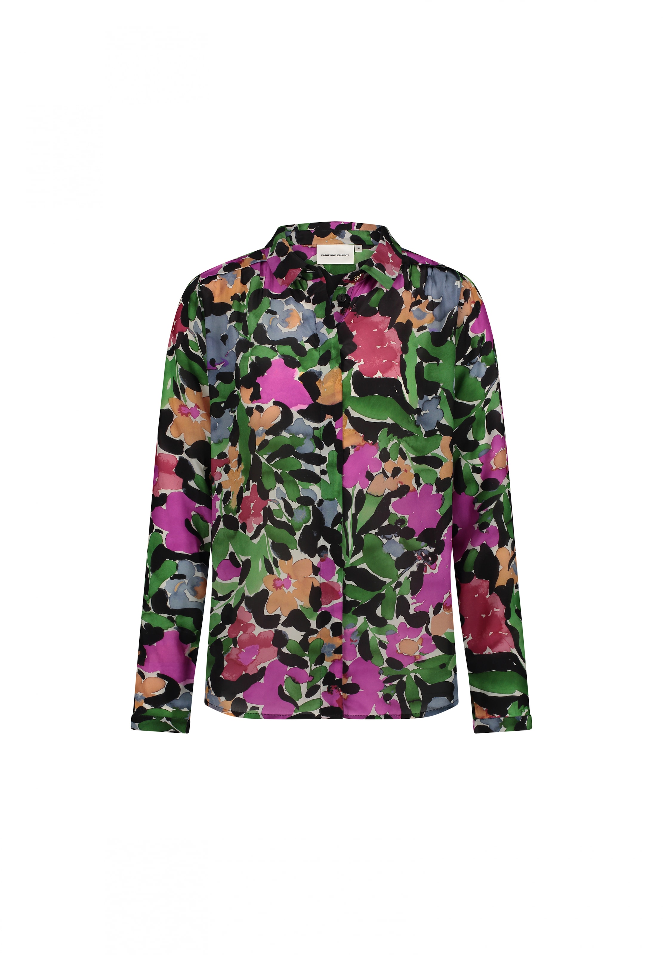 Chemisier Fabienne Chapot en mélange de couleurs : devant