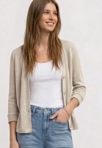STREET ONE Knit Cardigan in Beige: front