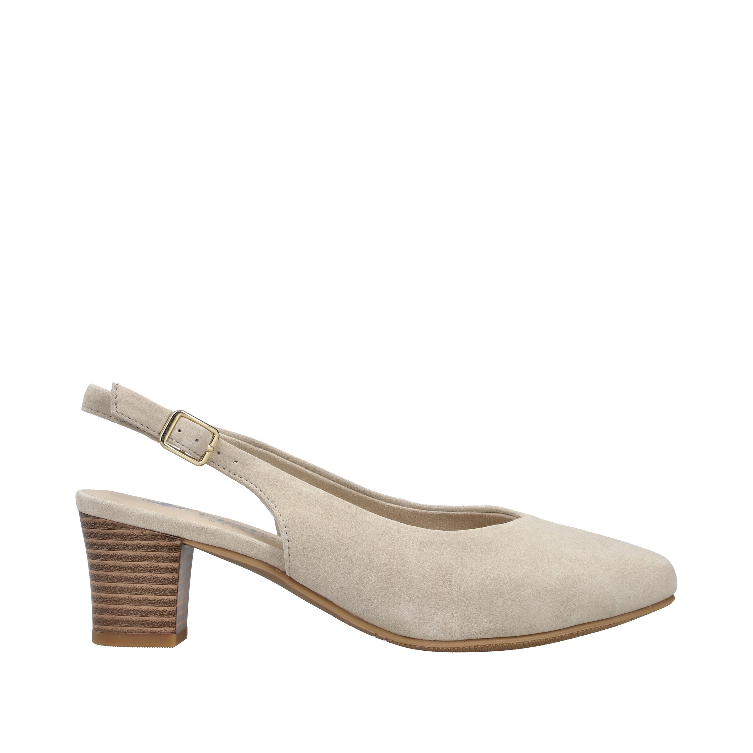 Escarpins à bride arrière Rieker en beige