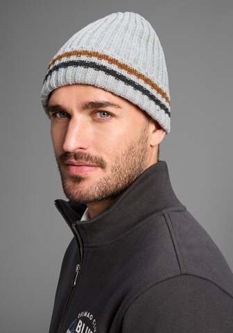 Man's World Beanie in Grey: front