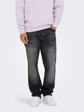 Only & Sons Regular Jeans 'ONSEdge' in Zwart