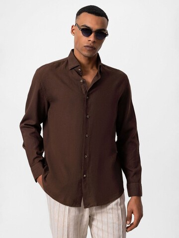 Antioch Regular fit Srajca | rjava barva