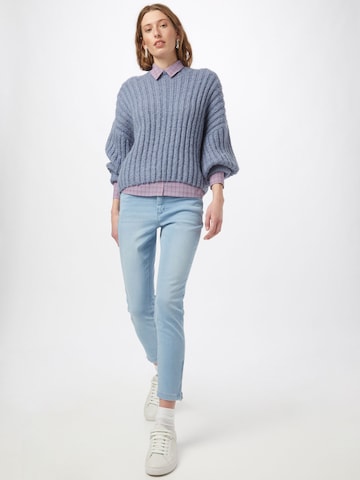 Coupe slim Jean 'Dream Chic' MAC en bleu