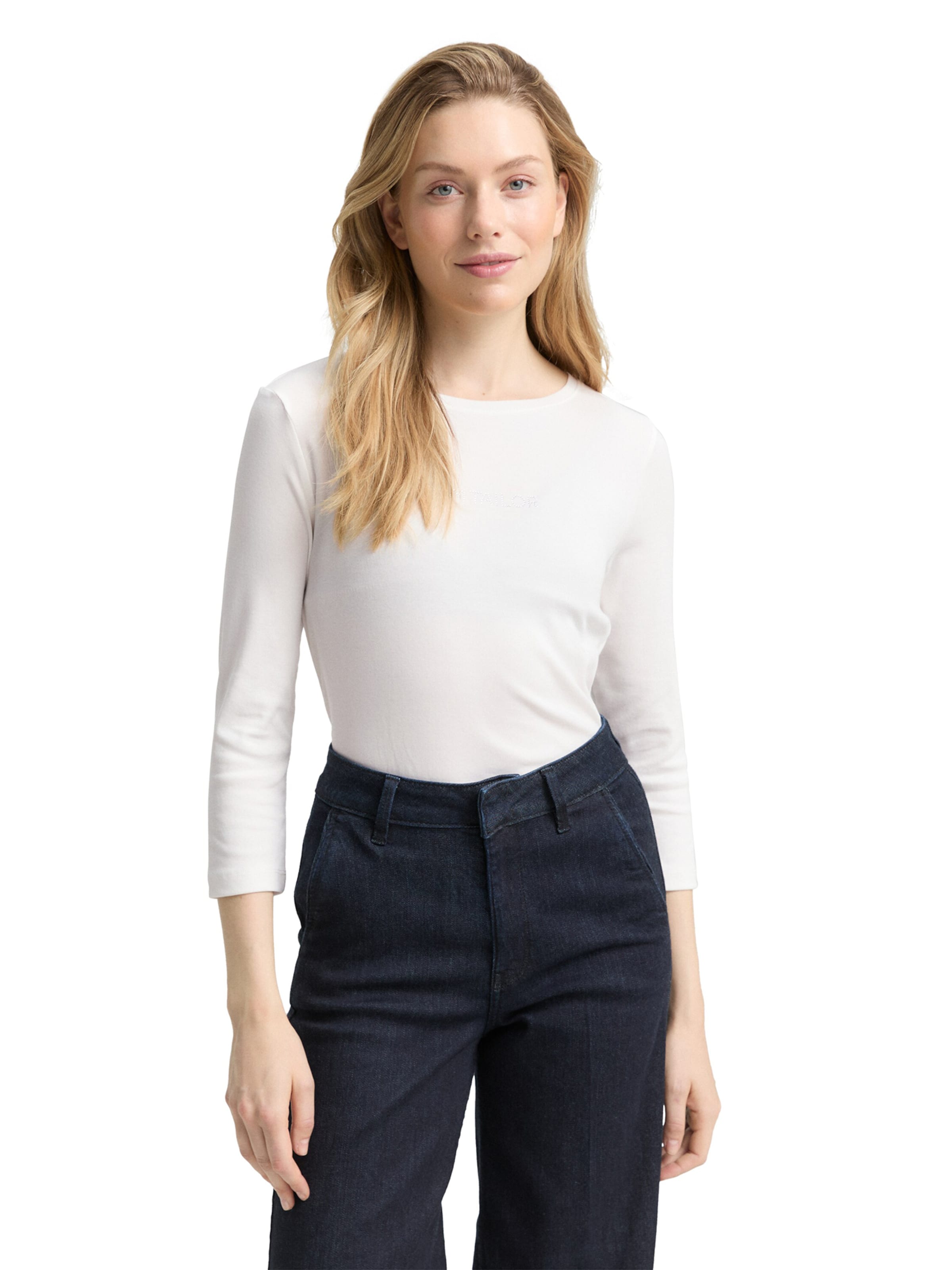 TOM TAILOR Shirt in White: front