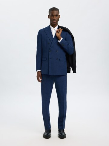 Coupe slim Veste de costume SELECTED en bleu