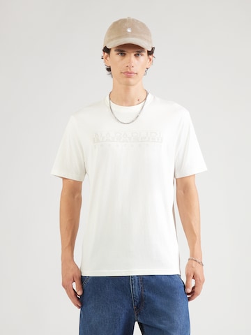 NAPAPIJRI - Camiseta 'S-BOLLO' en blanco: frente