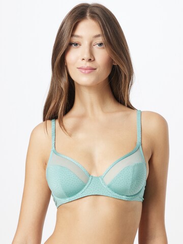 ESPRIT Minimiser Bra in Blue: front