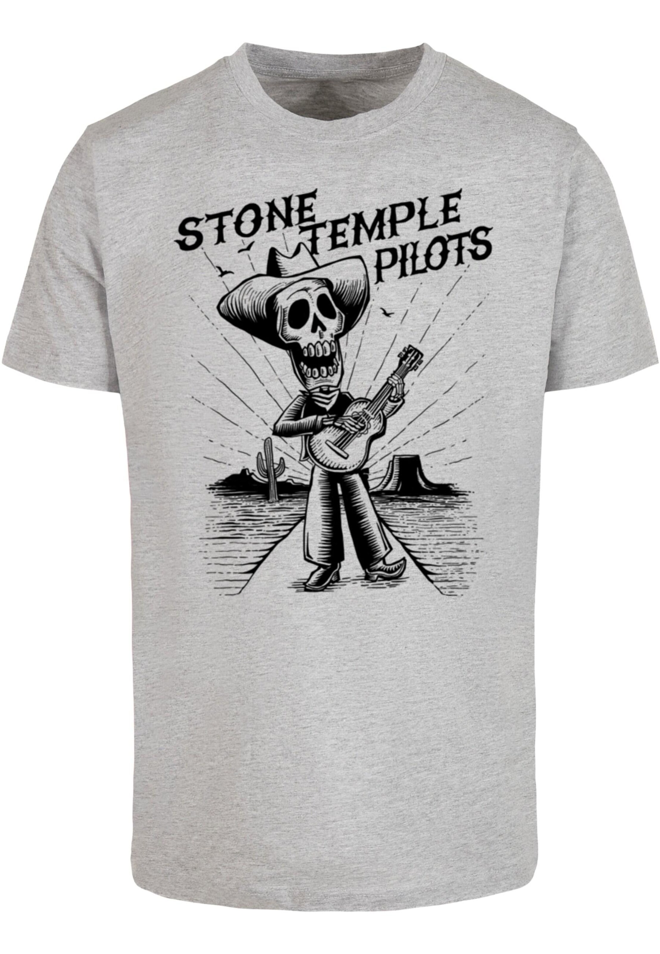 Merchcode Shirt 'Stone Temple Pilots' in Grijs: voorkant