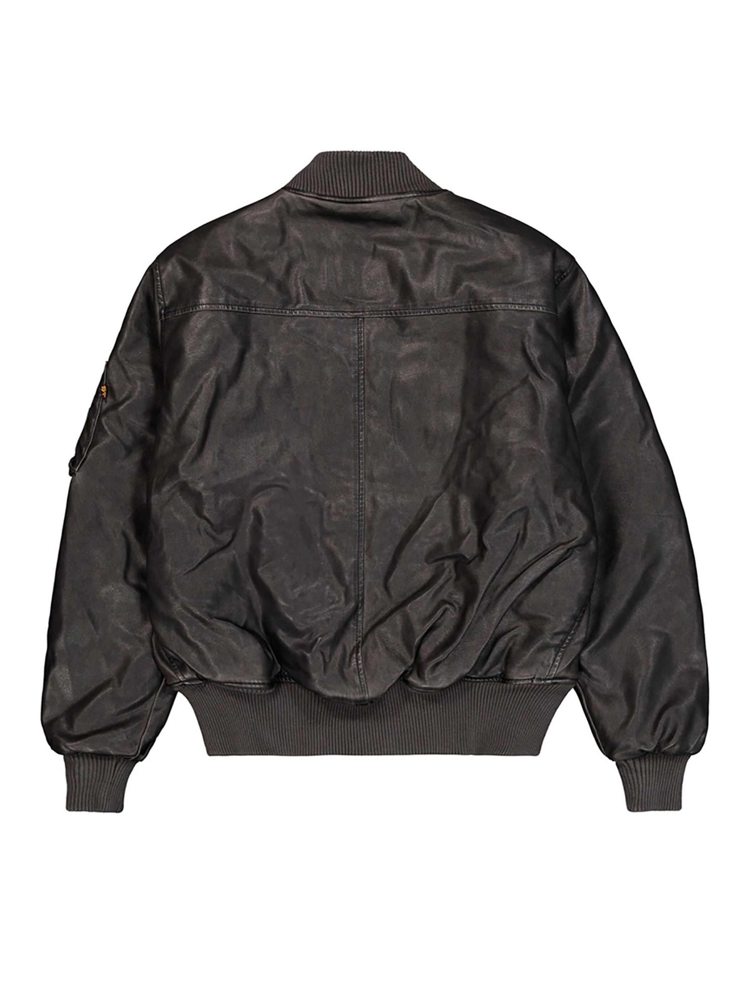 ALPHA INDUSTRIES Übergangsjacke 'MA-1 FL'‌ in Schwarz