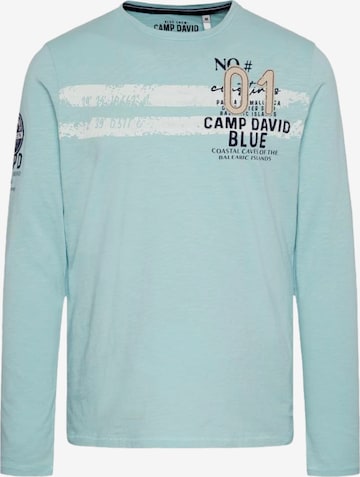T-Shirt CAMP DAVID en bleu : devant